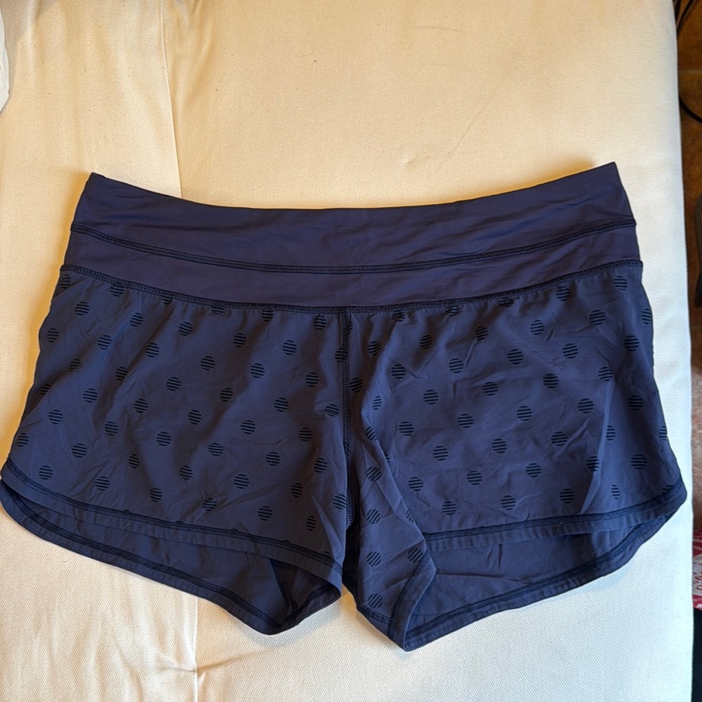 Lulu Navy Patterned Shorts